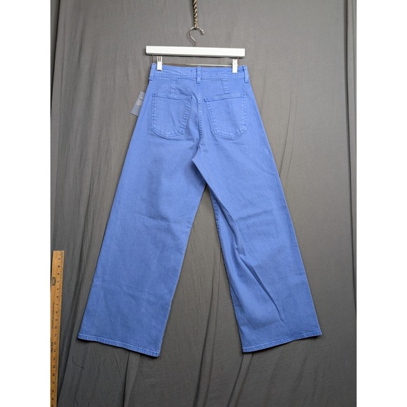 Universal Thread Women's Size 6 Blue Denim High Waist Wide Leg Stretch - Picture 4 of 8